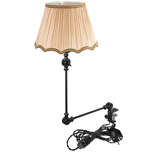 FSLiving Industrial Klemmleuchte Braun TD0639