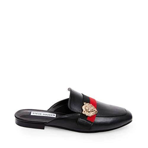 Steve Madden Women's Karisma Black Leather Casual 5.5 US