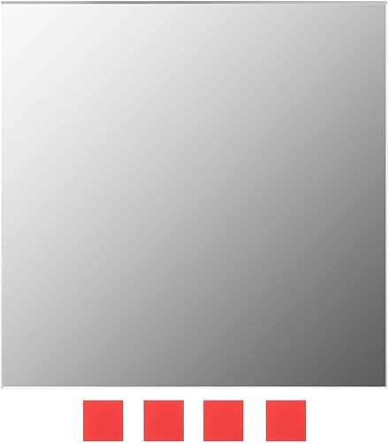 Miniatura 4 de Juego de 7 espejos de pared cuadrados de vidrio, espejo cuadrado, decoración de pared, decoración de fiesta, espejo adhesivo, espejo cosmético,