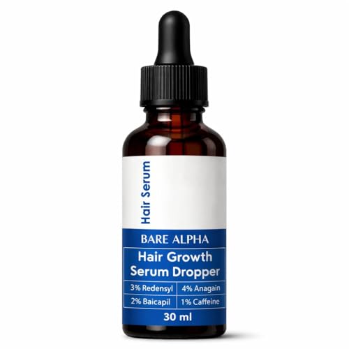 Image of Rosemary Hair Growth Serum | Redensyl, Anagain, Baicapil, Caffeine, Biotin | Enriched with Rice Water | Boosts Hair Density, Stimulates Growth & Reduces Hair Fall | For Women & Men (30ml - Rosemary)