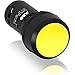 Price comparison product image ABB CP1-10Y-10 Compact Pushbutton, Momentary, Flush, Yellow, Non-Illuminated, Black Plastic, 1NO (ABB1SFA619100R1013)