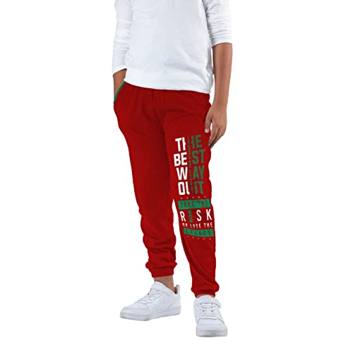 Image of KYDA KIDS Boy's Regular Fit Mid Rise 100% Cotton Track Pant - (Pack of 2)