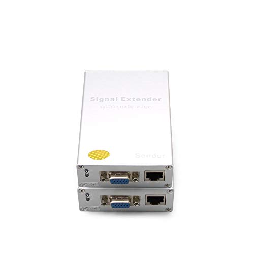 Gimax VGA-300HD, VGA Cable Extender 300M range, HD signal enhancement amplifier, with lightning protection, adjustable