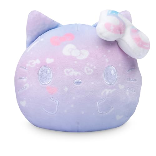 TeeTurtle Hello Kitty 50th Anniversary Reversible 4' Plushie - Purple - Officially Licensed Sanrio - Soft Special Edition Stuffed Animal