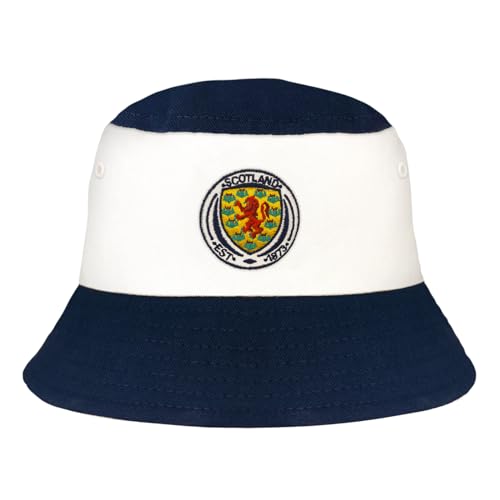 Scotland Official SFA Tricolour Bucket Hat Navy White L/XL