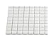 URBN Contemporary Pearl White Iridescent Glass Mosaic Tile for Indoor and Outdoor - Single Sheet (13 inches x 13 inches, 1.15 SQ FT)
