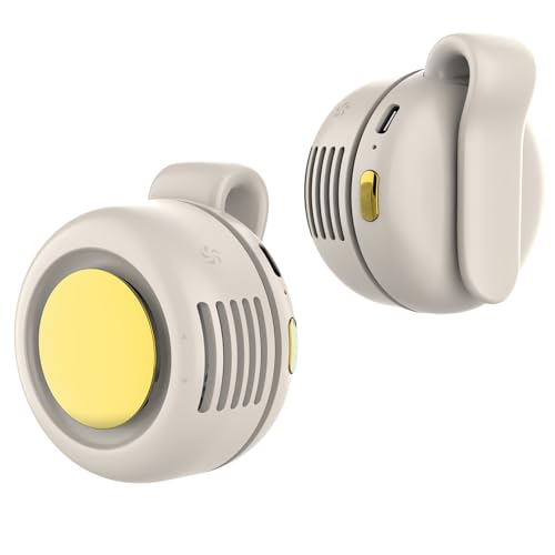 TFQXA1Z ポータブル 静音 クリップオン 羽根なしファン...