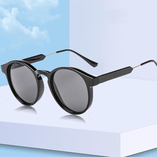 Classic Round Men Retro Sunglasses for Women Alloy Leg Uv4002