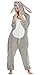 Produktbild Erwachsene Unisex Einhorn Tiger Lion Fox Onesie Tier Schlafanzug Cosplay Pyjamas Halloween Karneval Kostüm Loungewear Kaninchen M 155-165cm