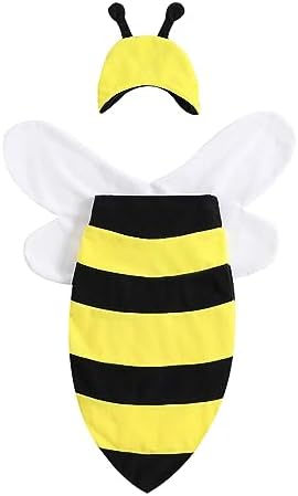 Merqwadd Disfraz de Halloween para niño recién nacido, saco de dormir con sombrero para sesión de fotos infantil