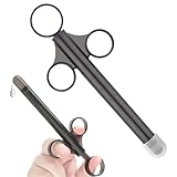 XPEX 2 Stück Vaginal Applikator Fuer,Anal Schmiermittel Applicator, Wiederverwendbar,Mit Traktionsring und Fingergriff, Spüler für Männer und Frauen(Schwarz)