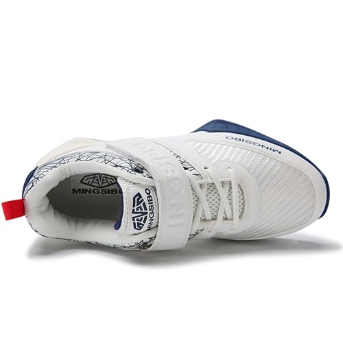 Image of Men's Weightlifting Shoes - Pro-Level Stability for Squats & Deadlifts - High-Traction Grip, Arch Support - Powerlifting & Strength Training Footwear