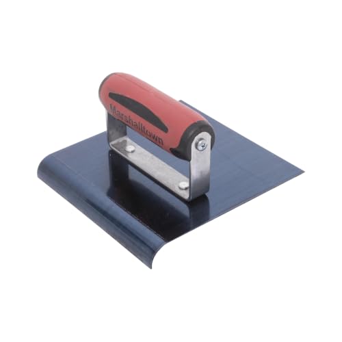 Image of MARSHALLTOWN Straight Concrete Edger, 6 x 6 Blue Steel Blade, 1 /4 Lip x 1 /8 Radius, Made In The USA, 161BD