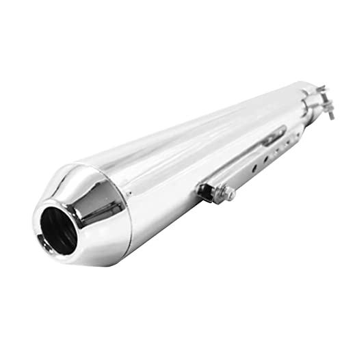 Tuyau d'échappement de Moto, Tuyau de Silencieux Universel pour Modification (Blanc)