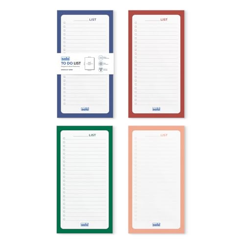 Image of SOLO 80 GSM B6 Daily Planner with 50 Undated Tear-Off Sheets, Organiser to Track Productivity, To-Do List & Schedule Your Day, Goals & Budget Tracker, Ideal for Office, Home & School (Pack of 4)