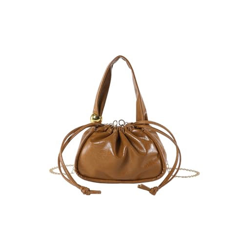 Sac hobo marron petit sac messager fourre-tout tendance