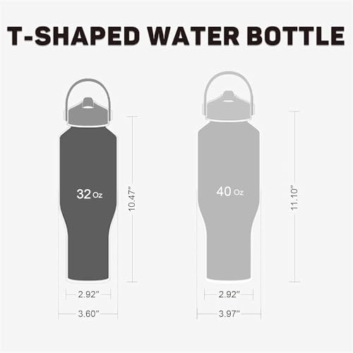 Image of 32oz Water Bottle Insulated with Straw,Leak Proof Water Bottles,Mens Water Bottle Stainless Steel for Gym,Hiking,Travel,Sport,1 Liter,Bpa free