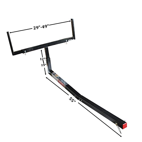 Etetost Truck Bed Extender For Kayak 2 In 1 Design Adjustable Pickup Truck Bed Hitch Rack For Canoe Boat Lumber Ladder Long Size Goods Fit 2 Inch Receiver 750 Lbs Load #TOP3