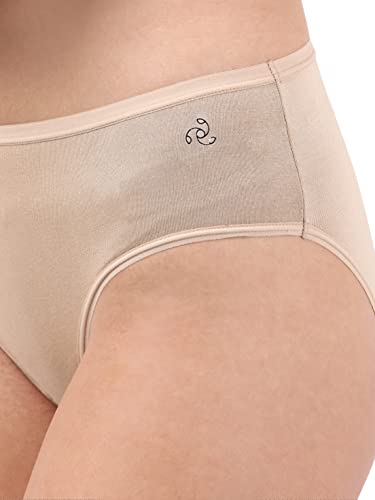 Image of Jockey 1807 Women's High Coverage Micro Modal Elastane Stretch Mid Waist Hipster with Ultrasoft Exposed Waistband