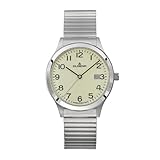 UNVERKENNBAR: Hinter robustem Mineralglas zeugt das fein ausgestaltete, mit Datumsanzeige versehene grüne Zifferblatt von einer mondänen Optik, die Uhrenliebhaber zu schätzen wissen. So erweist sich die quarzgesteuerte DUGENA Armbanduhr Bari als ein schicker Alltagsbegleiter und echter Hingucker an jedem Handgelenk.