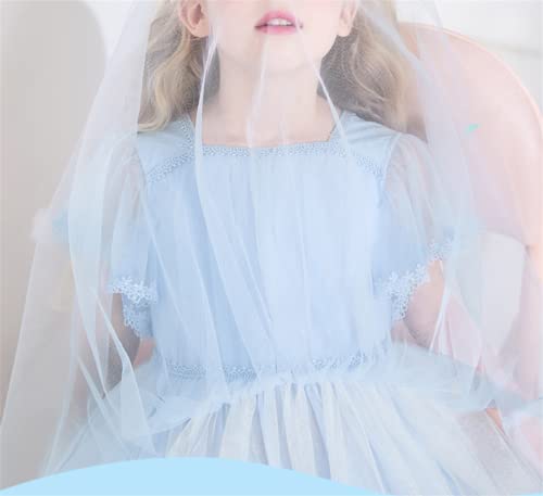 Toddler Girl Tulle Dress Easter Short Sleeve Wedding Birthday Party Ruffle Tutu Photoshoot Flower Girl Dresses 4T3