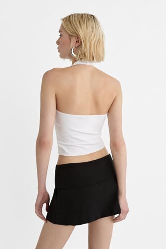 Image of SIGHTBOMB Seamless Super Soft V Halter Neck Microfiber SOFTLINE Active WEAR /Casual WEAR Cuddle Spaghetti TOP for Women