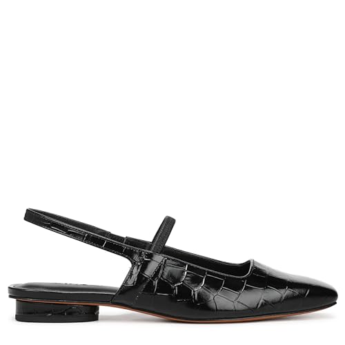 Image of Vince Womens Venice-2 Slingback Shoes, Black, 6, Medium