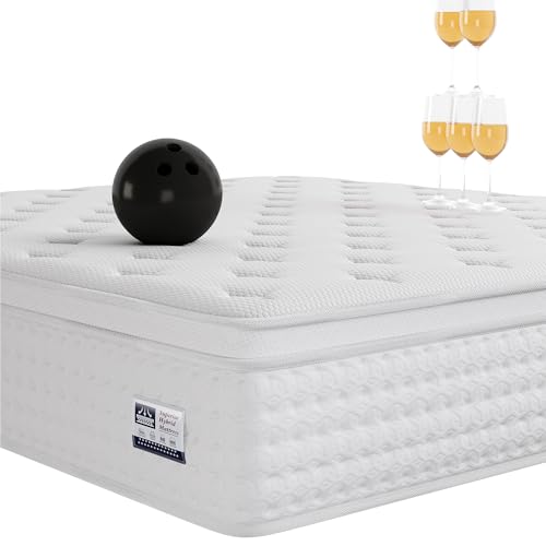 Image of 10 inch Queen Size Mattress in a Box, Memory Foam with Pocket Springs Coils Hybrid Mattress for Support, Pressure Relief, Medium Firm, 120 Night Trial
