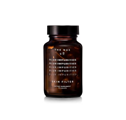 The Nue Co. - SKIN FILTER - Blemish-clearing Ingestible Supplement - smoothing + tone + brightening - Beta-carotene, Vitamin C + Zinc - Gluten-Free, Sugar-Free, Non-GMO, Non-Toxic, Cruelty-free