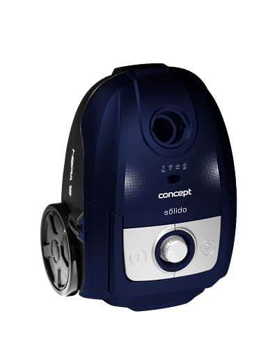 Concept Electrodomésticos Vp8076 Aspirador Solido Con Bolsa, Capacidad De 3 L Con 7 Niveles De Filtración, 700 W, 3 Litros, 66 Decibelios, Plá Concept Electrodomésticos Vp8076 Aspirador Solido Con Bolsa, Capacidad De 3 L Con 7 Niveles De Filtración, 700 W, 3 Litros, 66 Decibelios, Plá