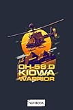 Oh 58 D Kiowa Warrior Us Army Observation And Reconnaissance Helicopter A50725 Notebook: 6x9 120 Pages, Diary, Planner, Matte Finish Cover, Journal, Lined College Ruled Paper