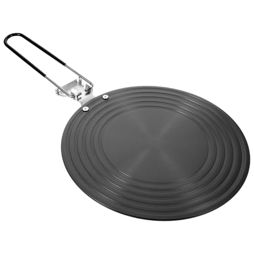 ANDRESLAD Plaque Diffuseur de Chaleur en Aluminium Ø24 CM Pliable pour Cuisinière Gaz Convertisseur pour Plaque Induction Adaptateur Cuisson Polyvalent Accessoire la Cuisine Maison