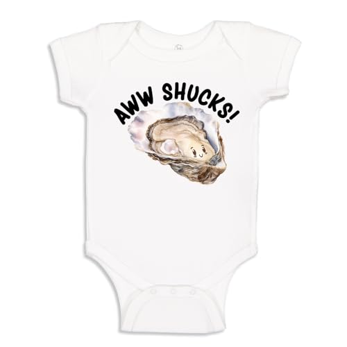 Aww Shucks Oyster Baby Bodysuit One Piece Or Toddler Shirt Seafood Baby Clothes