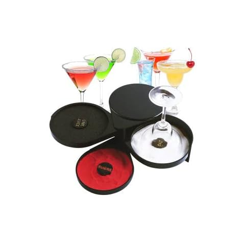 DARENYI 3 Tier Bartender Tool Cocktail Accessory Glass Rimmer Rotating Salt Home Practical Bar Lime Juice Sugar Cover