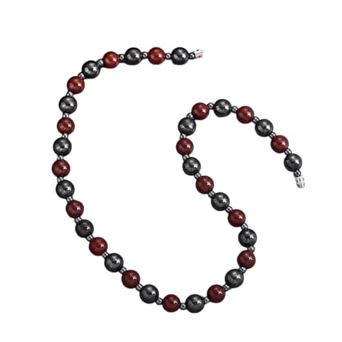 Bijoux de vacances pour femmes : collier perles bicolore et chaîne gothique