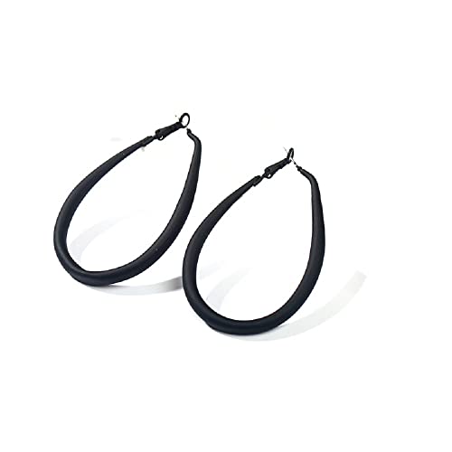 Boucles d'oreilles créoles légères en cuir et métal avec motifs colorés