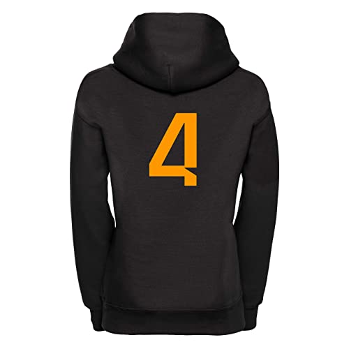 Studio 24 Signature Collection Lando Norris Hoodie Norris Signature 4 Printed F1 Hooded Sweater 2022 McLaren Hoody No. 4 Free UK Shipping (L, Royal Blue)