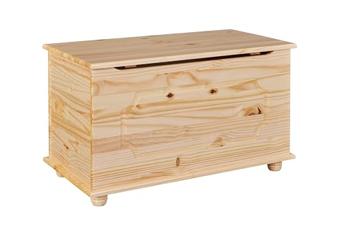 Inter Link - Spielzeugtruhe – Spielzeugkiste – Sitztruhe – Aufbewahrungstruhe – Containerbank - Kinderzimmer – Sitzbank mit Stauraum -...