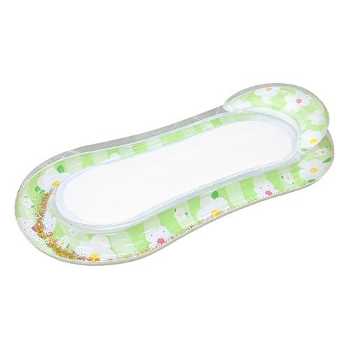 Flotadores de piscina para adultos, girasol con lentejuelas y reposacabezas ergonómico – Tumbona hinchable de hamaca para agua, para lago, playa, río, acuático