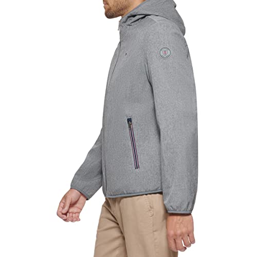 Tommy Hilfiger Men's Lightweight Water Resistant Breathable Hooded Performance Softshell Jacket3