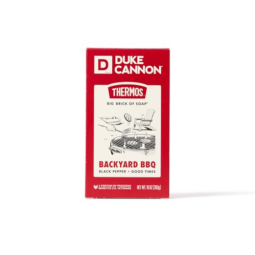 Image of Duke Cannon x THERMOS Big Brick Bar Soap for Men, Extra Large, 10 oz Bar | Backyard BBQ Scent