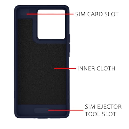 Image of Casotec Back Cover | MagFit Ring Design (Non-Magnetic) | Shockproof Protection | Anti-Slip Grip | Raised Camera Edges | Slim Protective Case for Motorola Moto G67 Power 5G / G57 Power 5G (Steel Blue)
