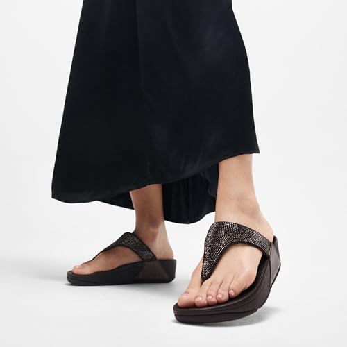 Image of FitFlop Women's Lulu Crystal Toe-Post Sandal