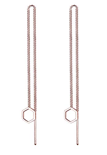 Preisvergleich Produktbild Elli Ohrringe Hexagon Geo Minimal 925 Sterling Silber