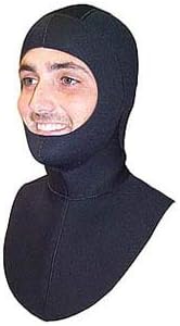 Promate 5mm Hood with Deluxe Bib and Rubber Face Seal Small, Medium, Large, XLarge, XXLarge Scuba Diving Dive, Medium