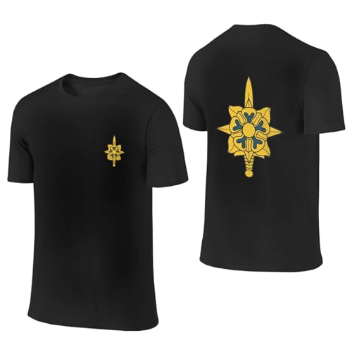 T-Shirt Renseignements Militaires pour Homme à Col Rond et Manches Courtes