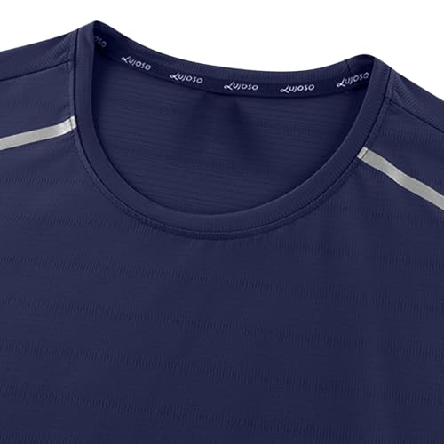 Men's Solid Color Round Neck Rash Guard Swim Fishing Sun Shirts, Long Sleeve SPF UV Sun Protection Shirts for Men4