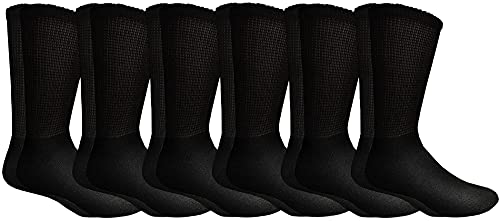 Yacht & Smith 6 Pairs of Men and Women Value Pairs of Ring Spun Cotton Crew Socks