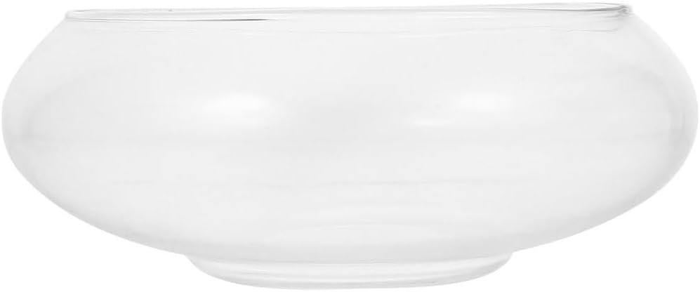Toddmomy Pot Glass Planter Drainage Hydroponic Flowerpot for Indoor Garden Landscape Fish Tank Decorative Container for Home Decor