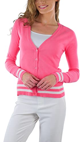 Image of ToBeInStyle Women's Long Sleeve Button Down V-Neck Cardigan